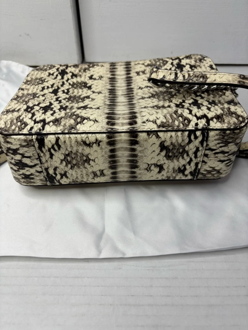 MICHAEL KORS Snake Embossed Leather Camera Bag - Picture 6 of 8
